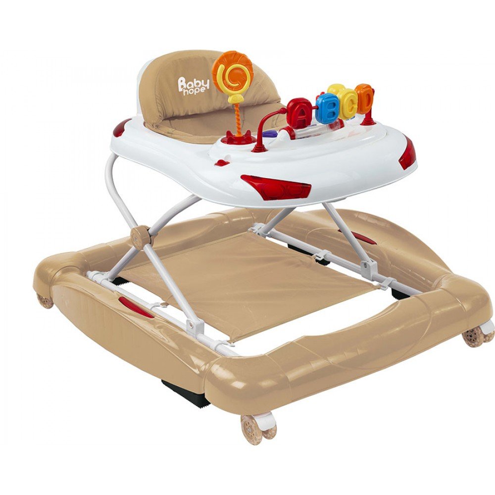 Babyhope 219 Tobby Sallanır Yürüteç Kahve