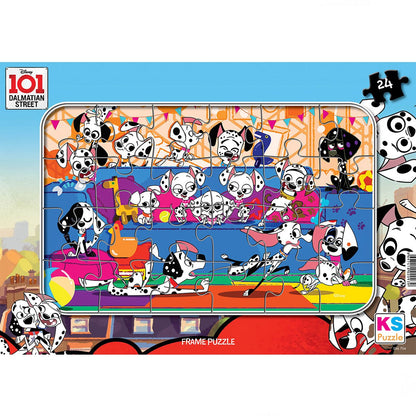 101 Dalmation 24 Parça Frame Puzzle