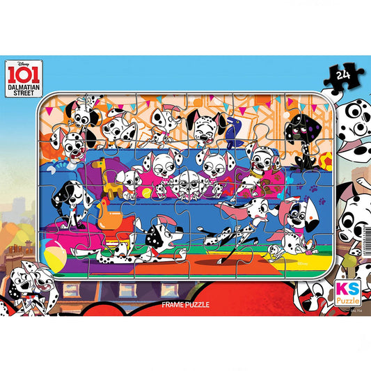 101 Dalmation 24 Parça Frame Puzzle