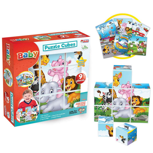 Resimli Küpler 9 Parça  Bebek Aktivite Oyun Seti