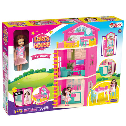 Lola'nın 3 Katlı Evi Aksuarlı Oyun Evi