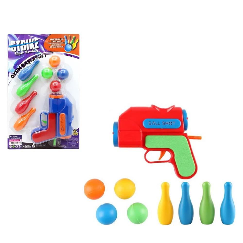 Top Atan Oyuncak Tabanca Strike Gun Bowling