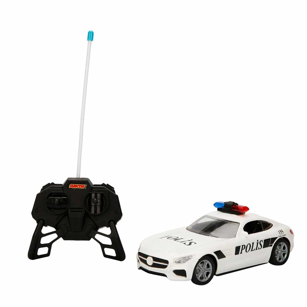 1:20 Uzaktan Kumandalı Suncon Işıklı Polis Arabası 21 cm.1 adet