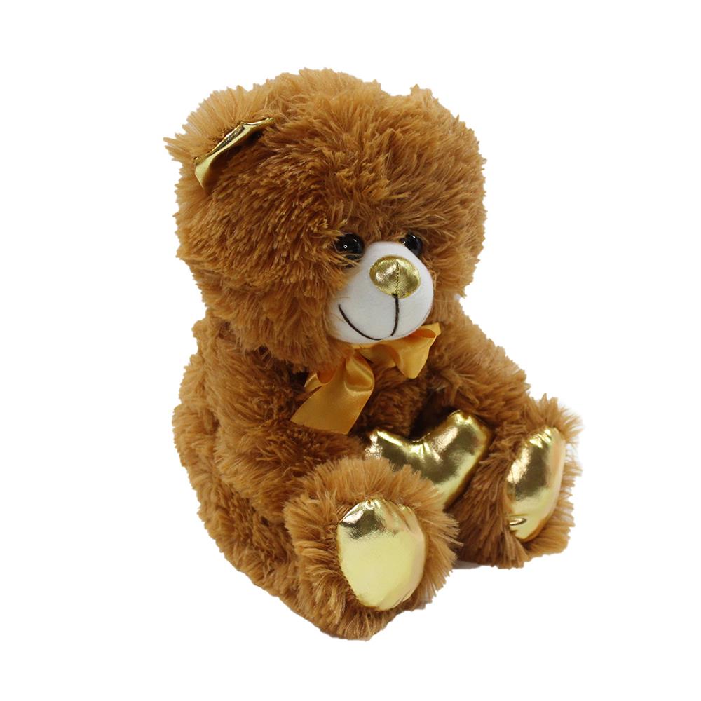62500 Parlak Kalpli Peluş Ayı 30 cm