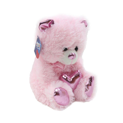 62500 Parlak Kalpli Peluş Ayı 30 cm