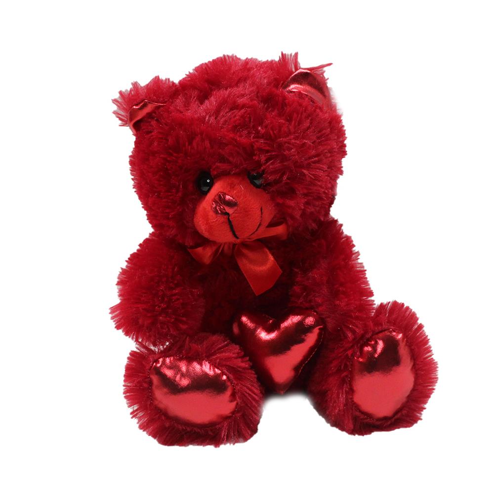 62500 Parlak Kalpli Peluş Ayı 30 cm
