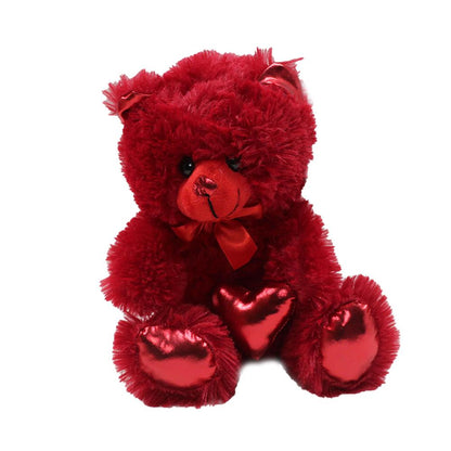 62500 Parlak Kalpli Peluş Ayı 30 cm
