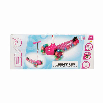Evo Işıklı 3 Tekerlekli Pembe Scooter