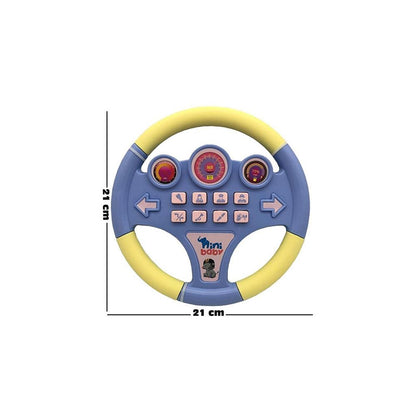 Nini Baby Direksiyon Eğitici Sesli Müzikli 21*21 Cm 8 Tuşlu Oyuncak Direksiyon