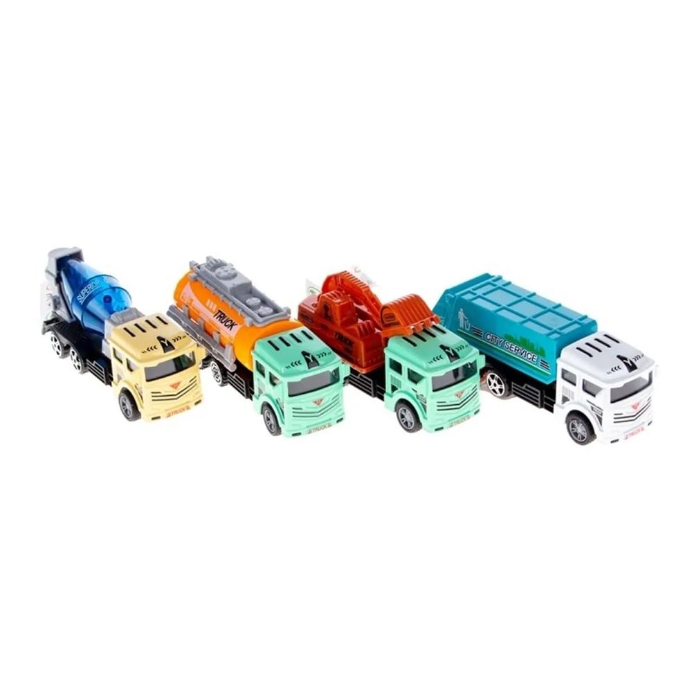 Sürtmeli Metal Sesli Işıklı Kamyonlar