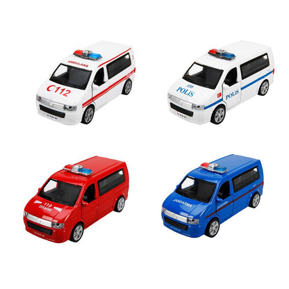 1:32 Sesli ve Işıklı Şehir Kurtarma Araçları 13 cm.