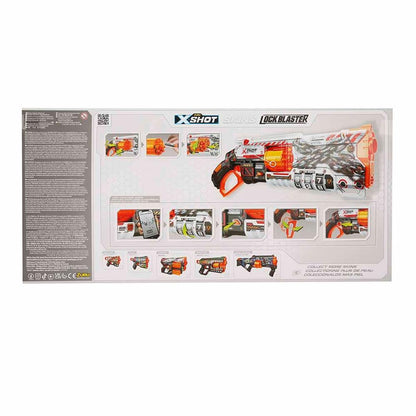 X-Shot Skins Lock Blaster 16 Mermili Sünger Dart Atan Silah 56 cm