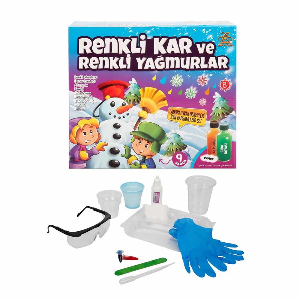 Renkli Kar ve Renkli Yağmurlar Bilim Seti