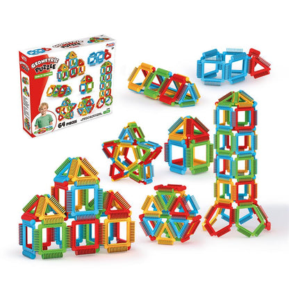 03895 GEOMETRİK PUZZLE 64 PRÇ -FEN