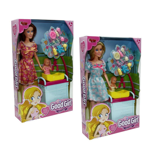 Kutulu 29Cm Aksesuarlı Beşikli Bebek