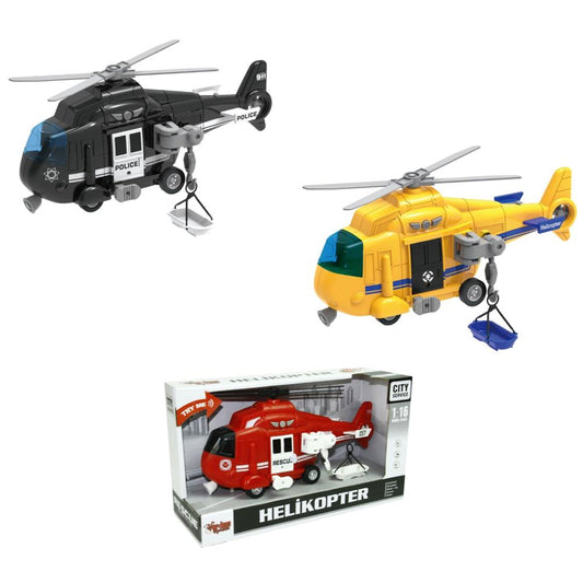 WY750 1:16 Sürtmeli Sesli Işıklı Helikopter