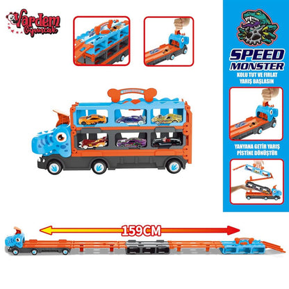 GD001 PARKURLU ARABA FIRLATAN DİNOZOR -VRD