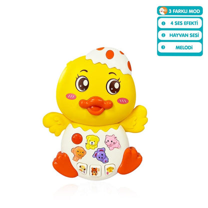 JLG-855-144A IŞIKLI VE MÜZİKLİ ÖRDEK BEBEK -VRD