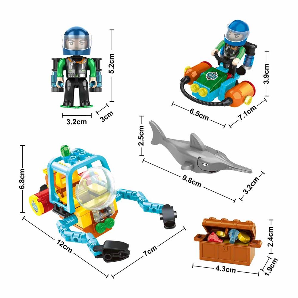 S00004437 DEAP SEE SET 2FGR 152 PRÇ LEGO -SUN