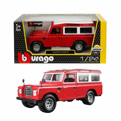 S00022063 BURAGO 1/24 LAND ROVER II KIRMIZI -SUN