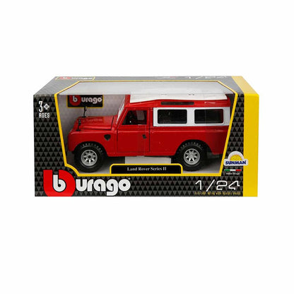 S00022063 BURAGO 1/24 LAND ROVER II KIRMIZI -SUN