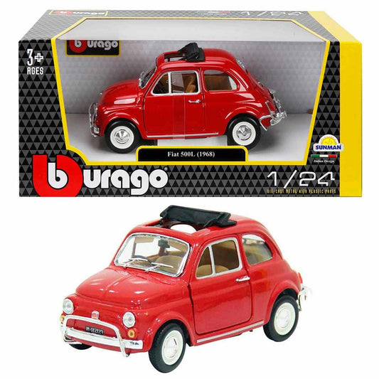 S00022099 BURAGO 1/24 FİAT 500L 1968 KIRMIZI -SUN
