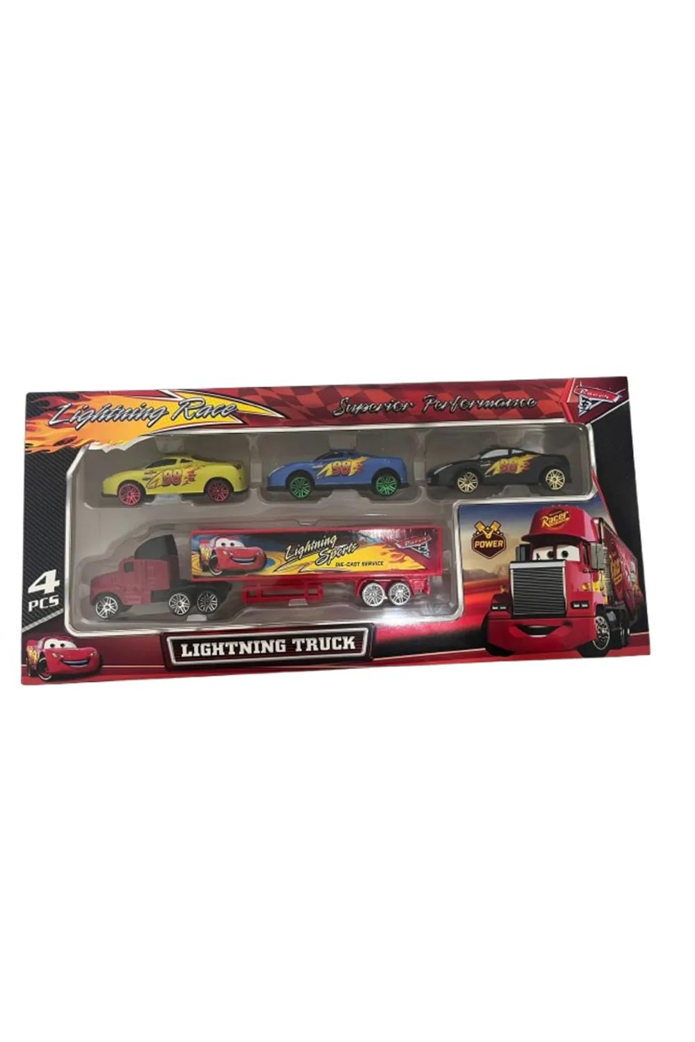 RACER TIR SETİ 3 LÜ METAL ARABALI