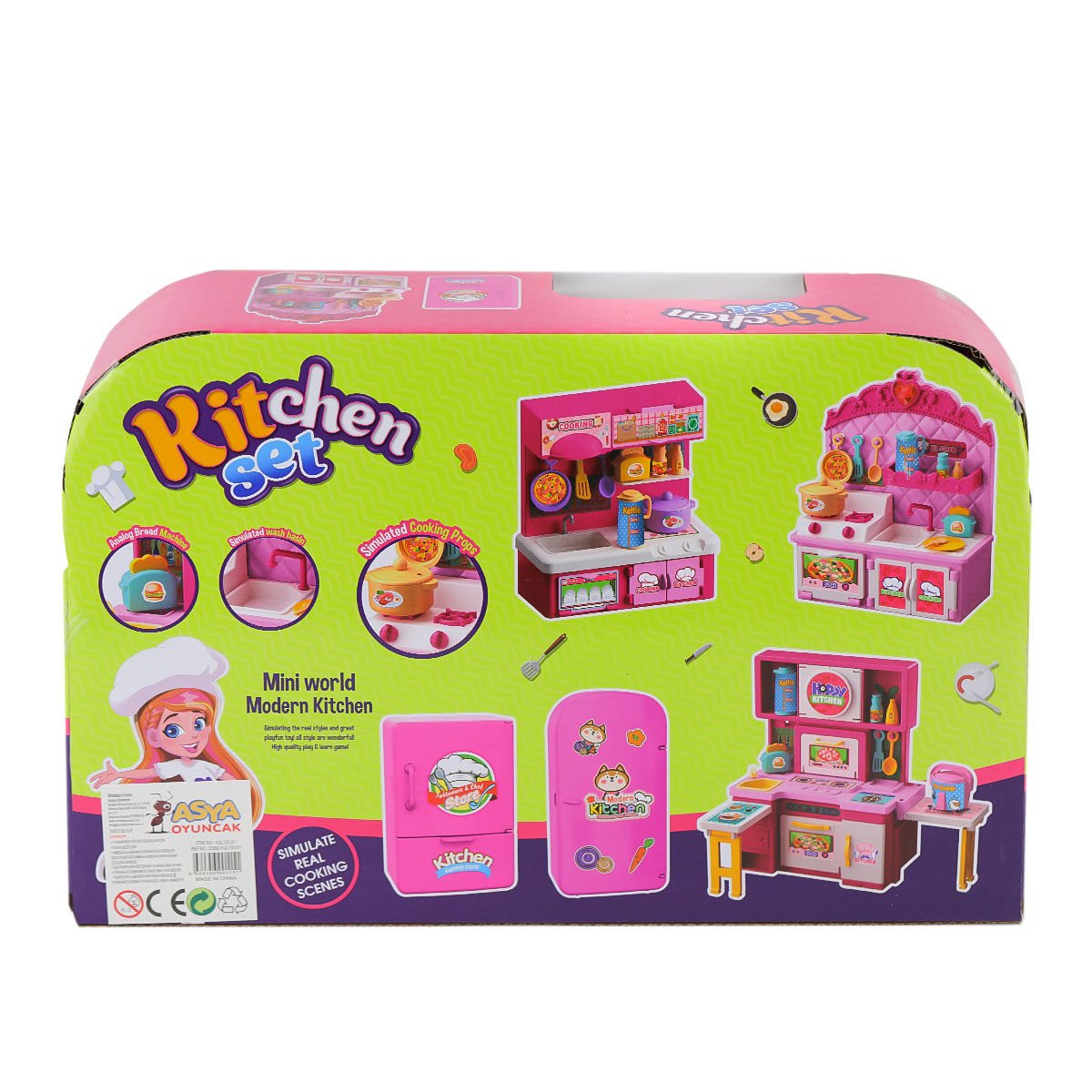 22282-YQL132-3 Mutfak Oyun Seti -Asya Oyuncak