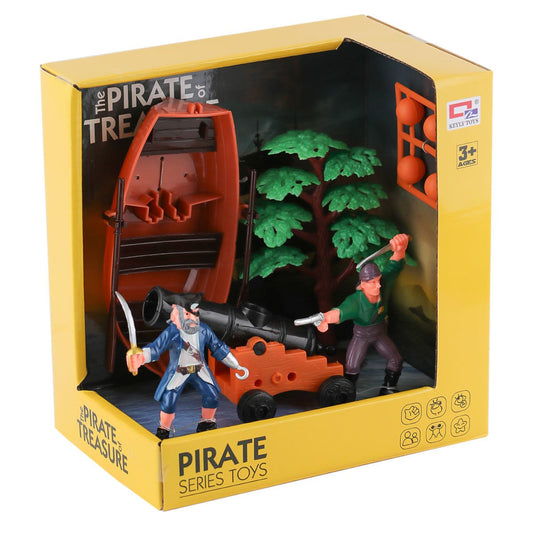 0807-27 Top Atan Kayıklı korsan Seti -Birliktoys