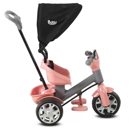 Babyhope Bobo Speed Tenteli Bisiklet Pembe Gri