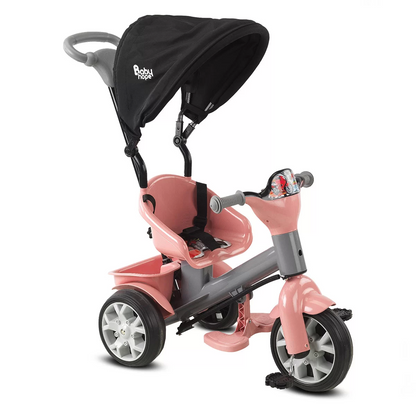 Babyhope Bobo Speed Tenteli Bisiklet Pembe Gri