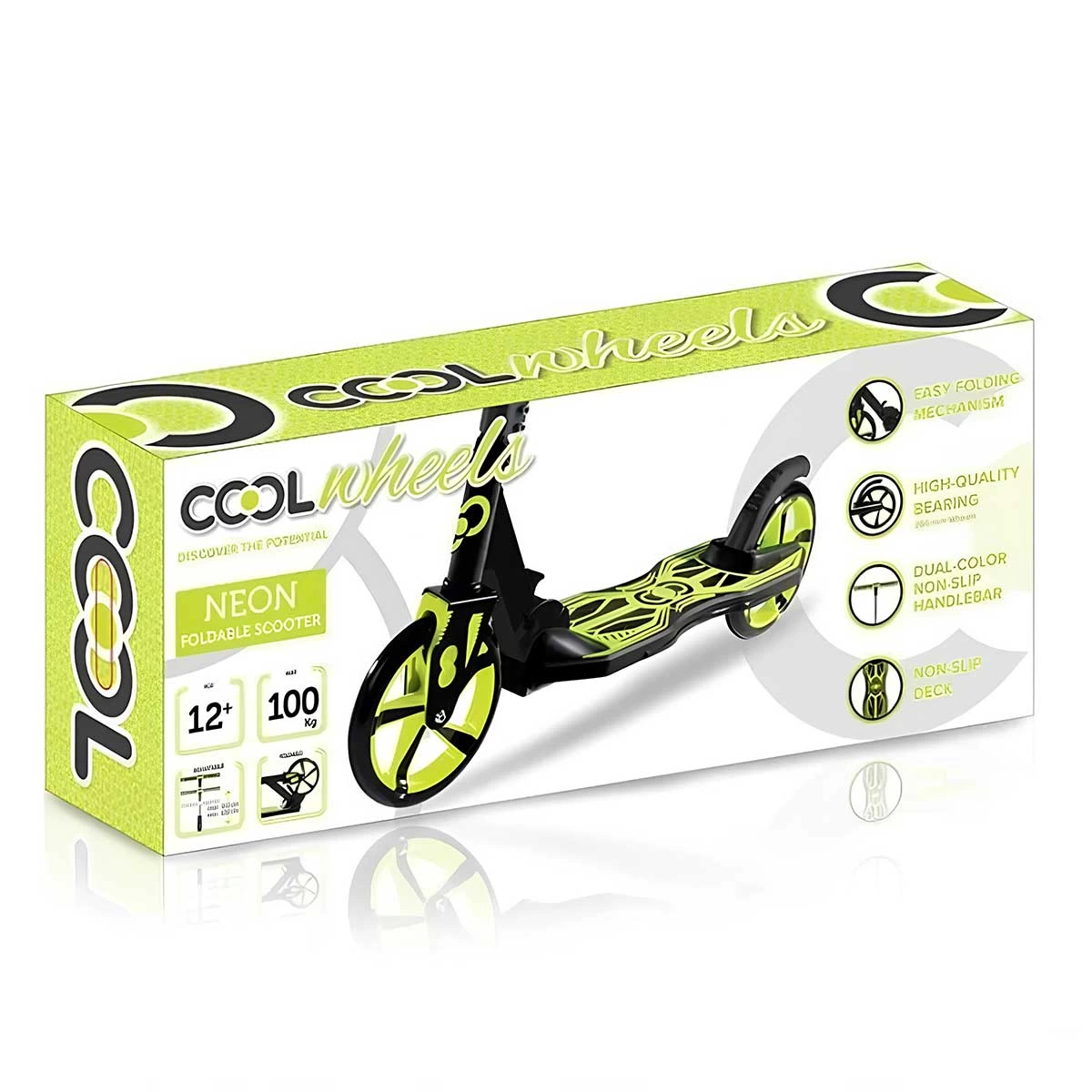 Cool Wheels Scooter Neon Sarı