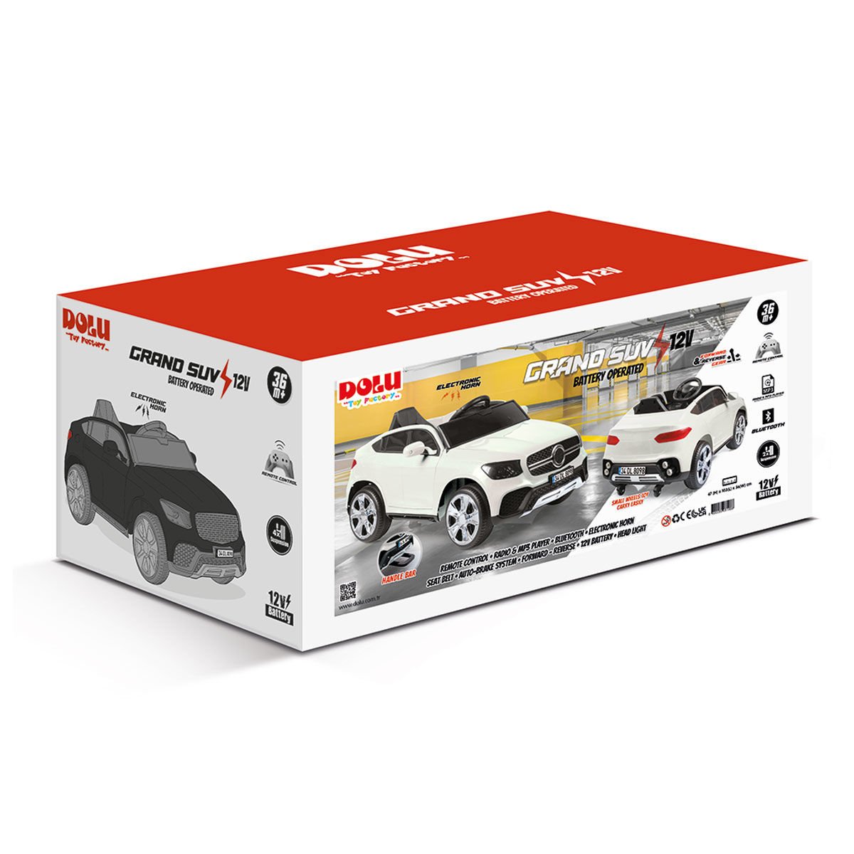 8198 Grand Suv 12V Bej Akülü Araba -Dolu Oyuncak