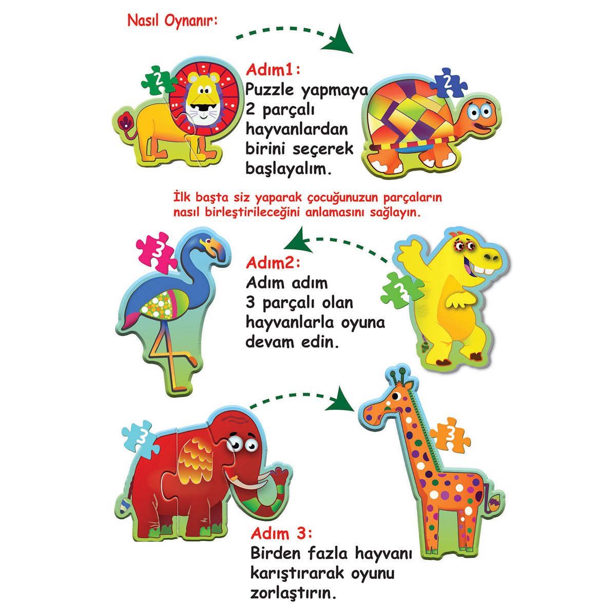 1727 BABY PUZZLE BENİM İLK PUZZLEM ORMAN HAYVANLARI