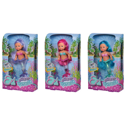 Evi Love Sallandığında Parlayan Kuyruk Yüzgeciyle Parıltılı Denizkızı Bebeği SMB-105733482