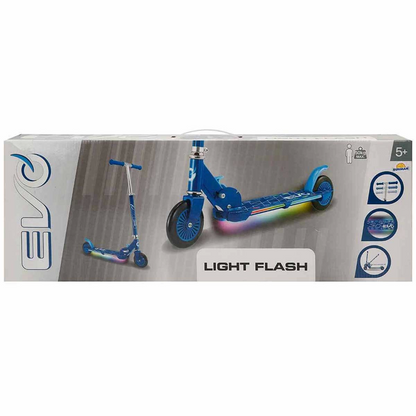 Evo 2 Tekerlekli Flash Işıklı Mavi Scooter