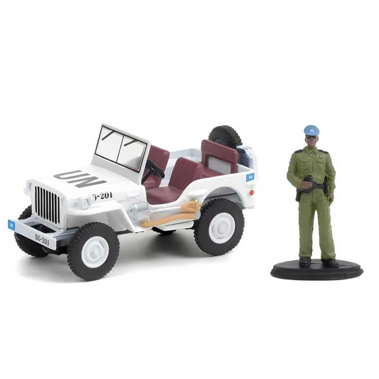 Greenlight 1:64 1942 Willy's MB Jeep with Security Officer