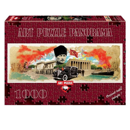 4476 Art Puzzle Atatürk Kolajı 1000 Parça Panorama Puzzle