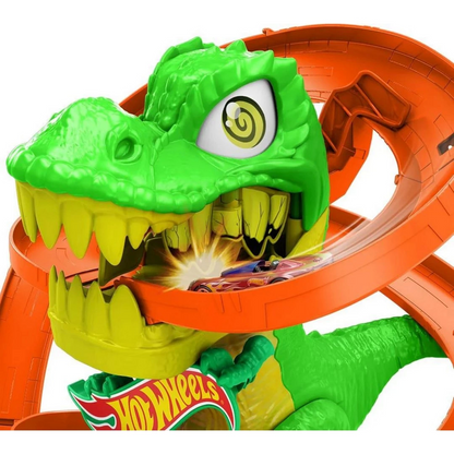 Hot Wheels T-Rex ve İtfaiye İstasyonu Oyun Seti