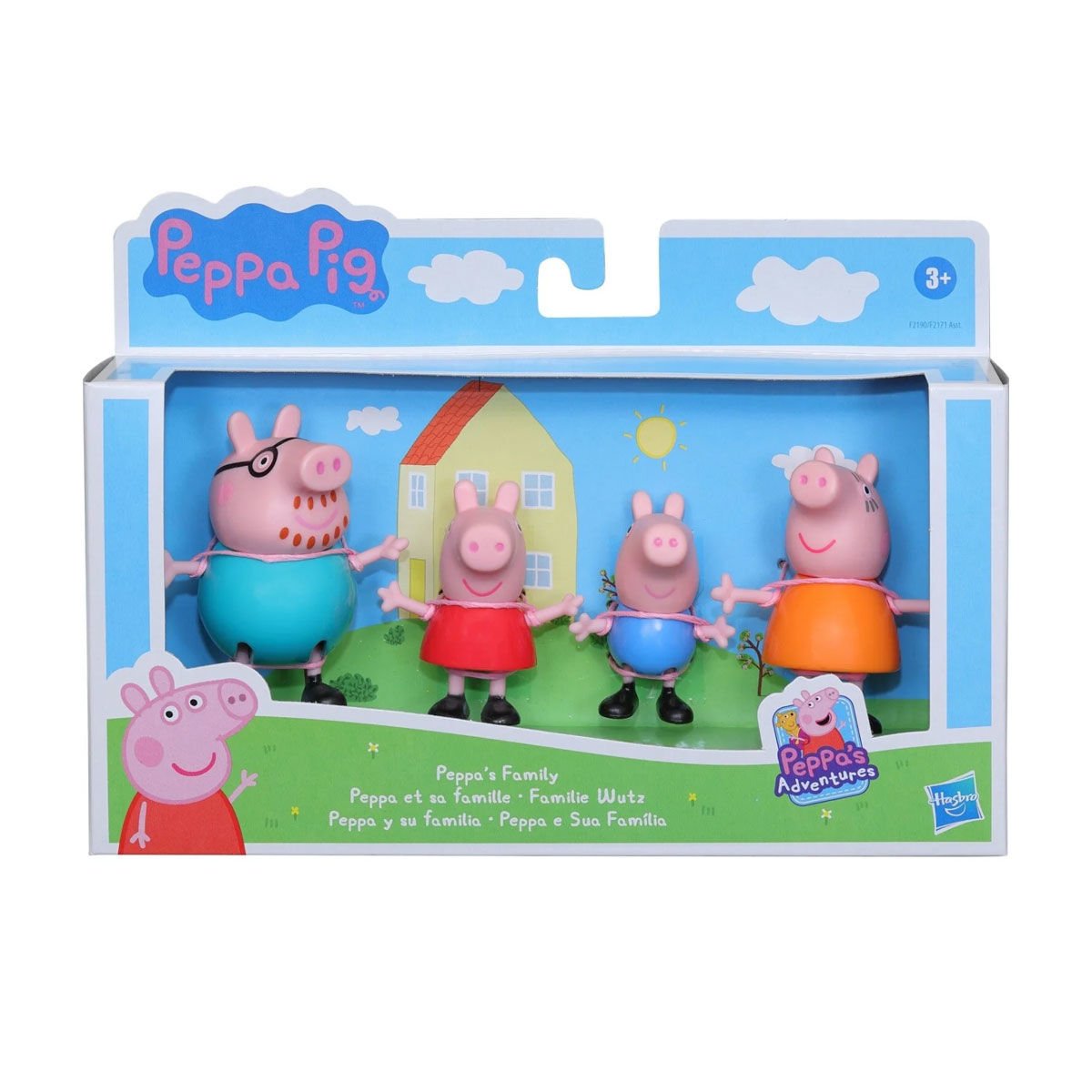 F2171 Peppa Pig ve Ailesi 4lü Figür Seti +3 yaş