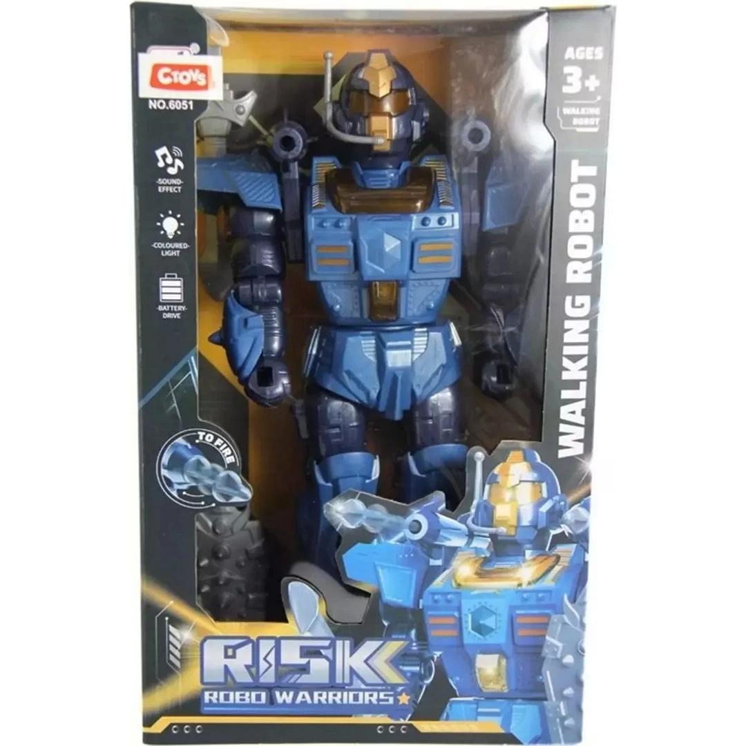 Işıklı Sesli Ok Atan Ve 360 Derece Dönen Robot