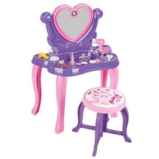 Kalp Makyaj Masası Mor