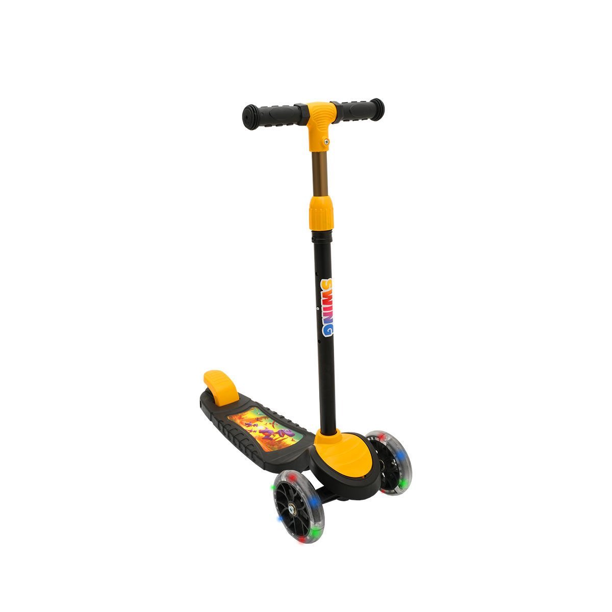 SWSC6-I Işıklı Swing Scooter Sarı -Kolat