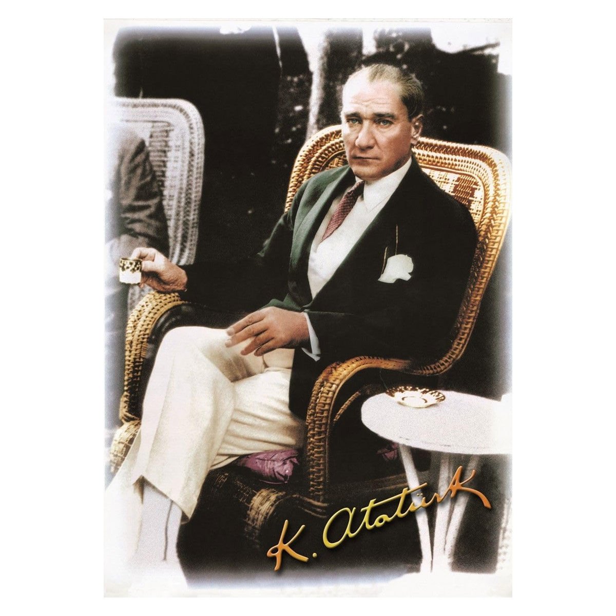 20060 Kahve İçen Atatürk 500 Parça Puzzle -KS Puzzle