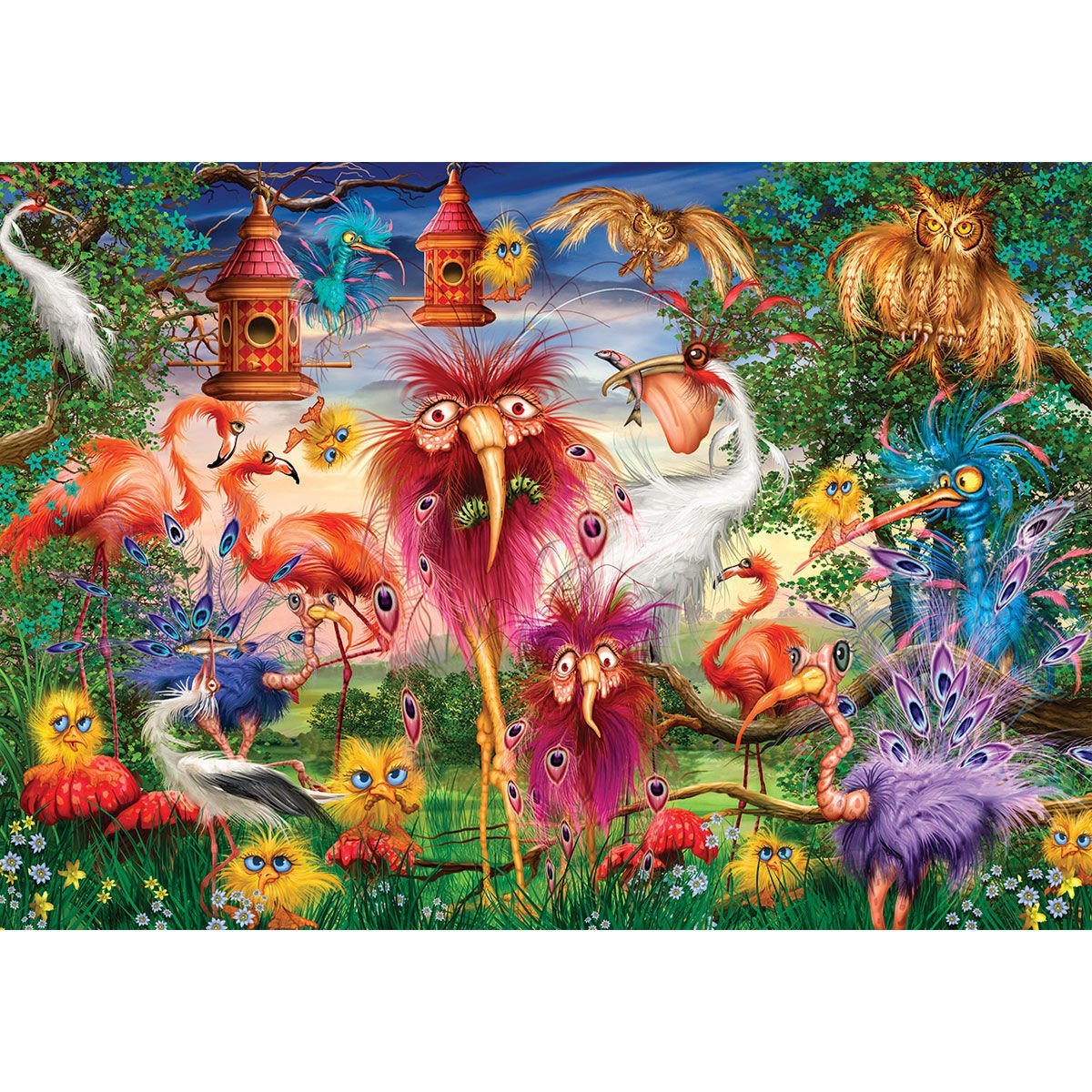 20538 Çirkin Kuşlar 1000 Parça Puzzle -KS Puzzle