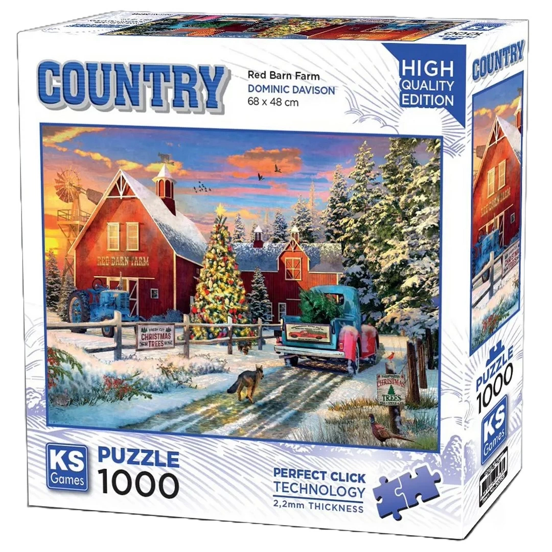 KS Games Red Barn Farm Puzzle 1000 Parça 20753
