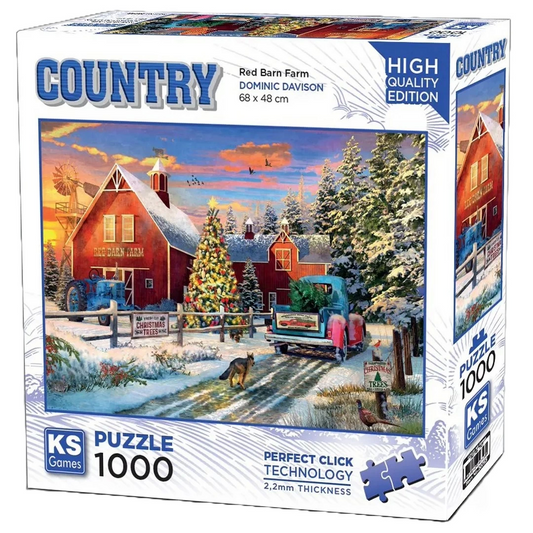 KS Games Red Barn Farm Puzzle 1000 Parça 20753