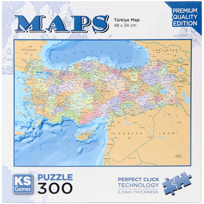 KS Games Türkiye Map Puzzle 300 Parça