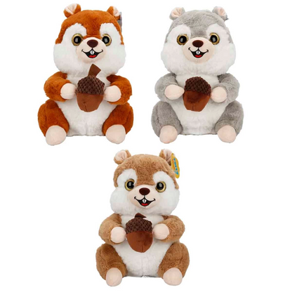 Kurdelalı Peluş Sincap 30 cm