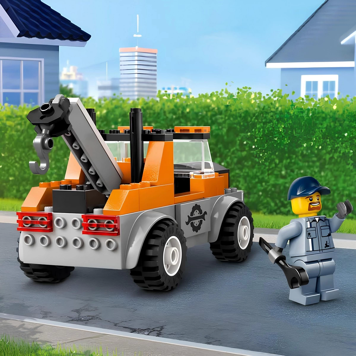 LEGO City Çekici Kamyon ve Spor Araba Tamiri 60435